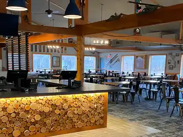 ustom specialty commercial space, highlighting unique architectural details and functional design.